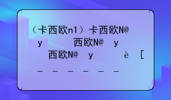（卡西欧n1）卡西欧N1怎么样