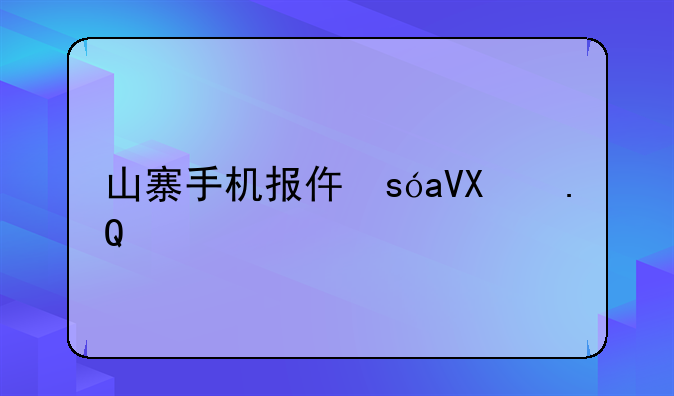 山寨手机报价，山寨手机排行